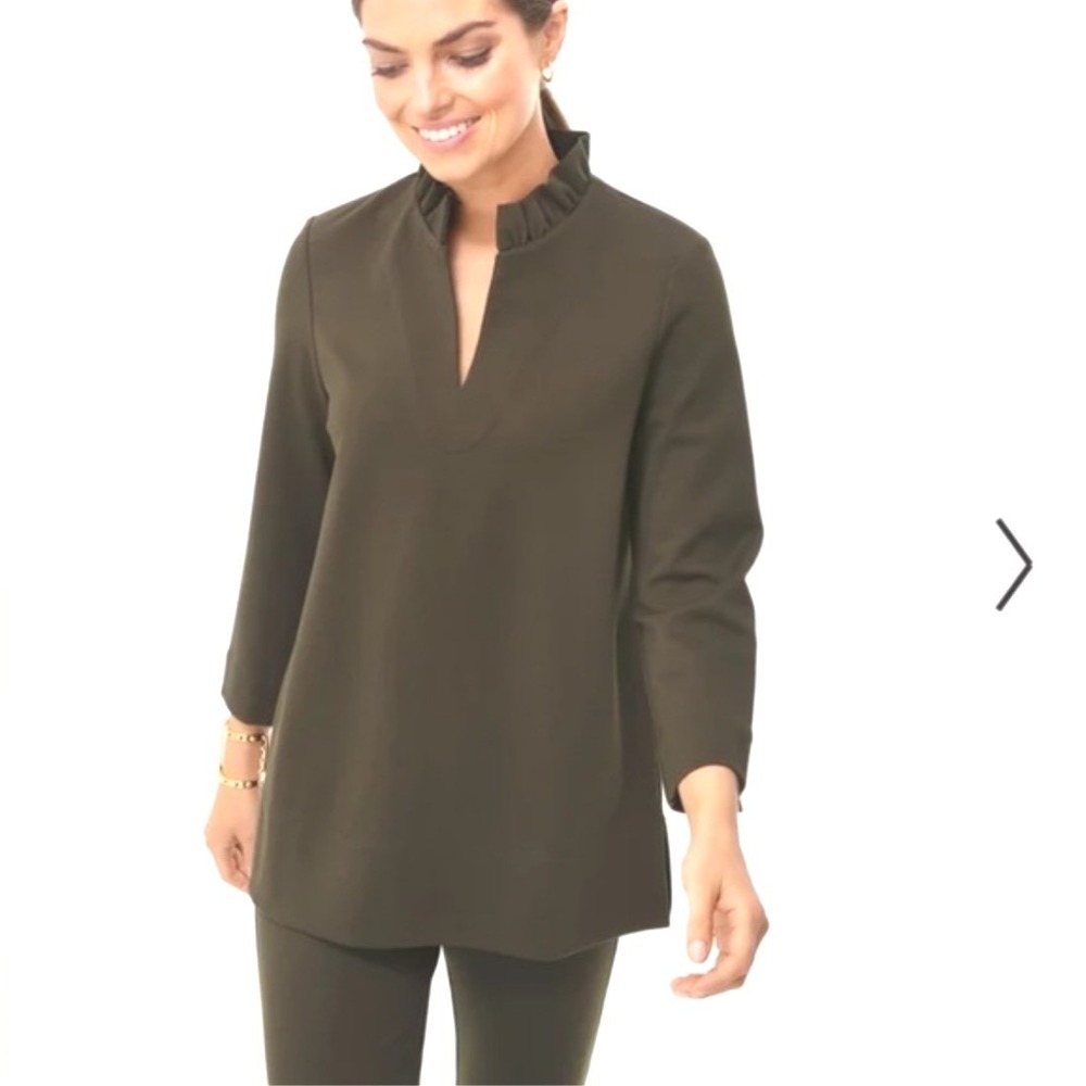 Tuckernuck Hicks Blouse‎ Army green sz S Mint Condition